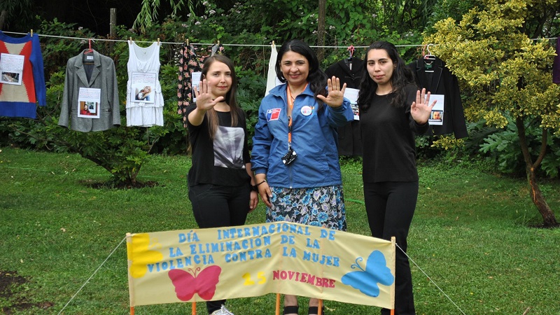 Impactante muestra en Los Ángeles del Día Internacional de la Eliminación de la Violencia  Contra la Mujer