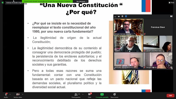 Gran interés despertó en la comunidad virginiana el conversatorio sobre el Proceso Constituyente