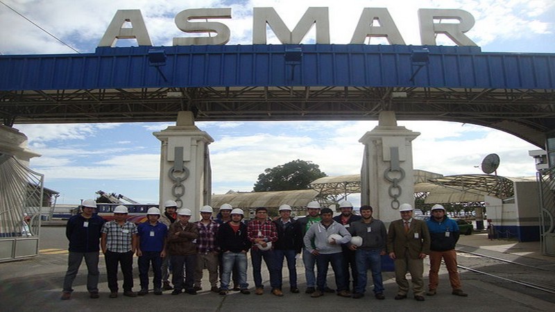 Alumnos de área electrónica  visitaron ASMAR Talcahuano