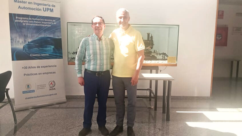 Jefe del área Mecánica Automotriz visitó Centros de Investigación en España