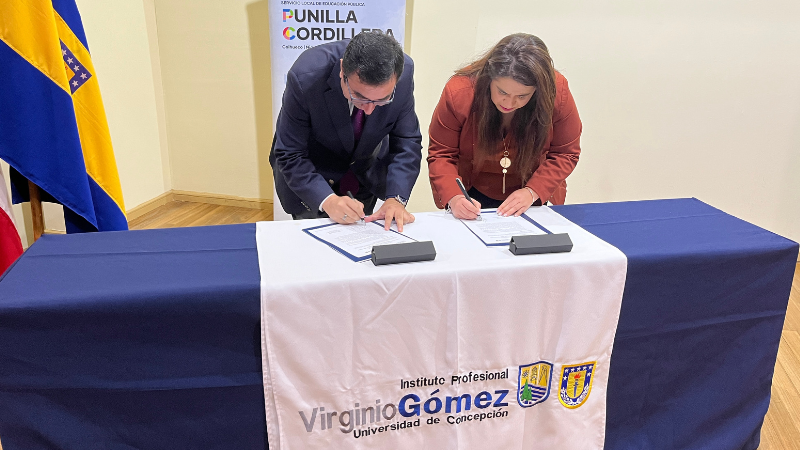 IP Virginio Gómez y Servicio Local de Educación Pública Punilla Cordillera firman convenio de colaboración