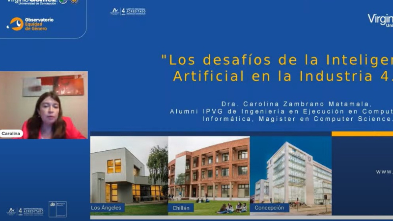 Alumni Dra. Carolina Zambrano encabezó Webinar sobre desafíos de la IA en la Industria 4.0 