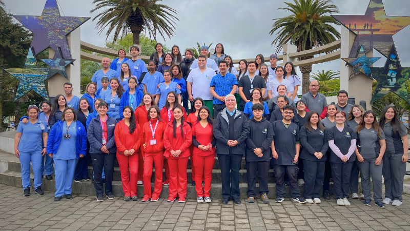 Estudiantes IPVG entregaron atenciones de salud gratuitas a comunidad en Lebu 