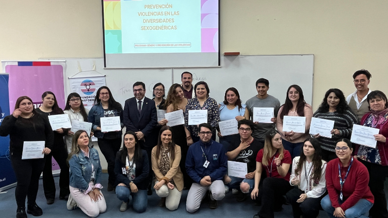 Estudiantes del IPVG se certificaron como monitores en derechos humanos y diversidad de género por la Seremi de Salud de Ñuble