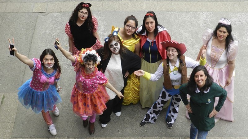 Jardín Infantil del Hogar de Cristo "El sueño de Alberto" recibió visita de alumnas de Técnico en Educación de Párvulos