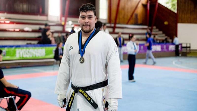 Virginio Gómez ad portas de participar en  Mundial Universitario de Taekwondo
