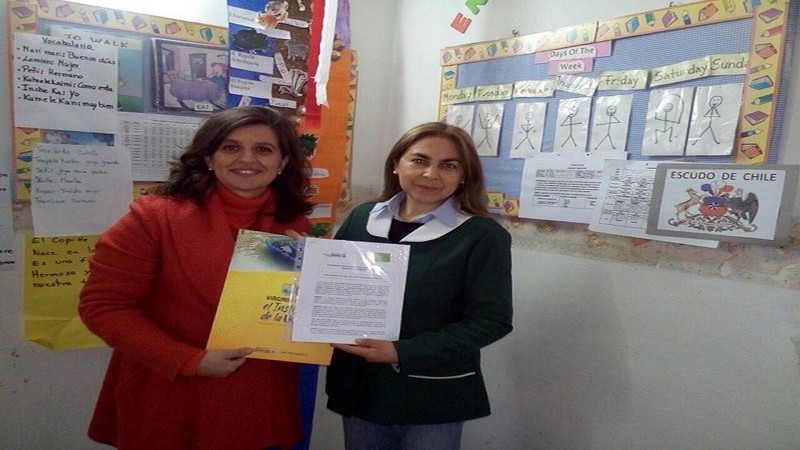 Virginio Gómez firma convenio con Jardín infantil Peter Pan de Los Ángeles