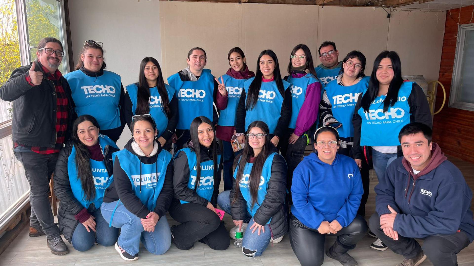 Estudiantes del Instituto Profesional Virginio Gómez participan en el levantamiento del Mapa Comunitario Biobío 2025 junto a TECHO Chile