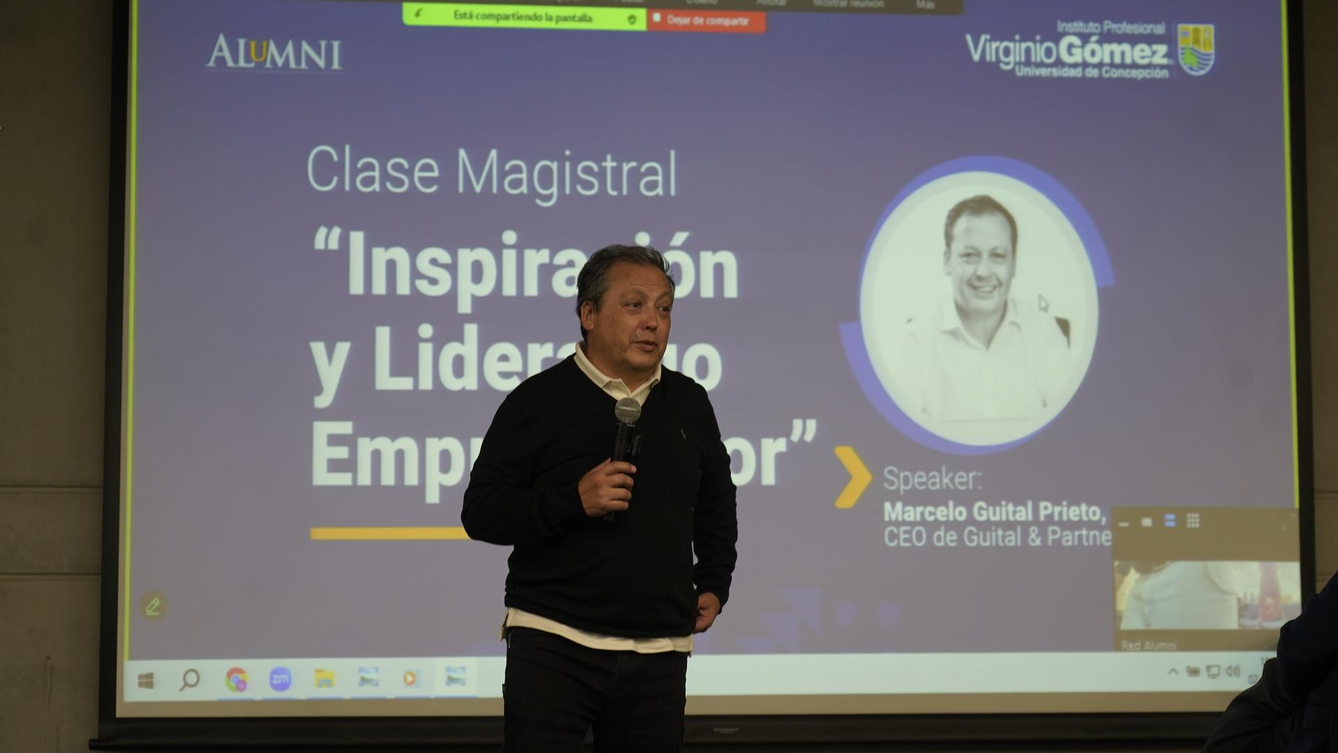 Marcelo Guital inspiró a titulados del Instituto Profesional Virginio Gómez en Clase Magistral de Emprendimiento