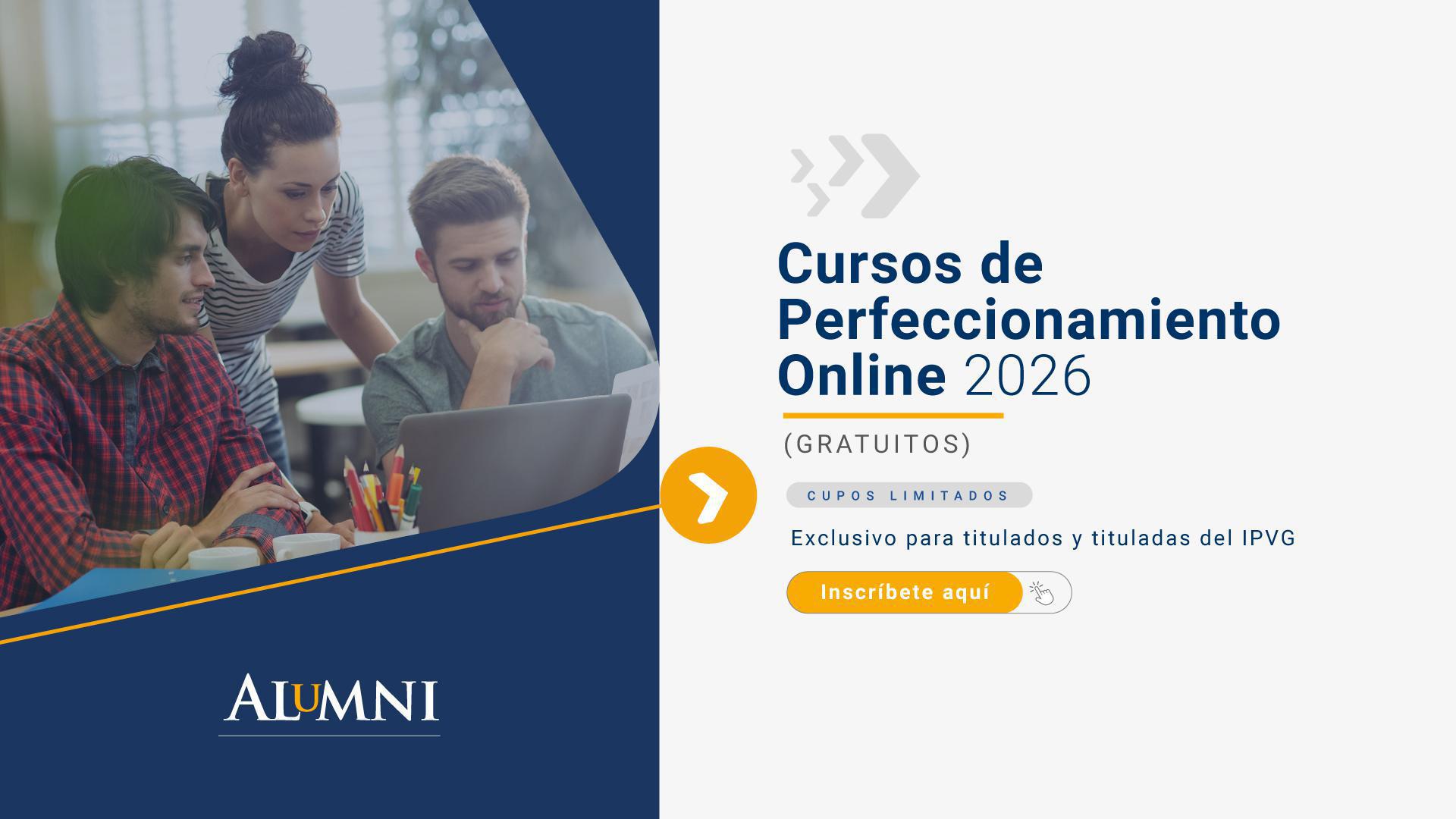 IP Virginio Gómez abre convocatoria para el 1er ciclo 2026 de cursos gratuitos para Alumnis 